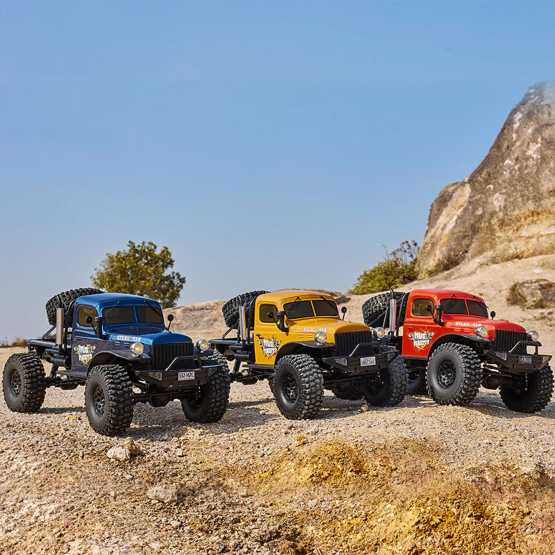 מכונית זחלן סלעים – ROCHOBBY 1:10 Atlas 4×4 Off-Road Truck 2S צהוב