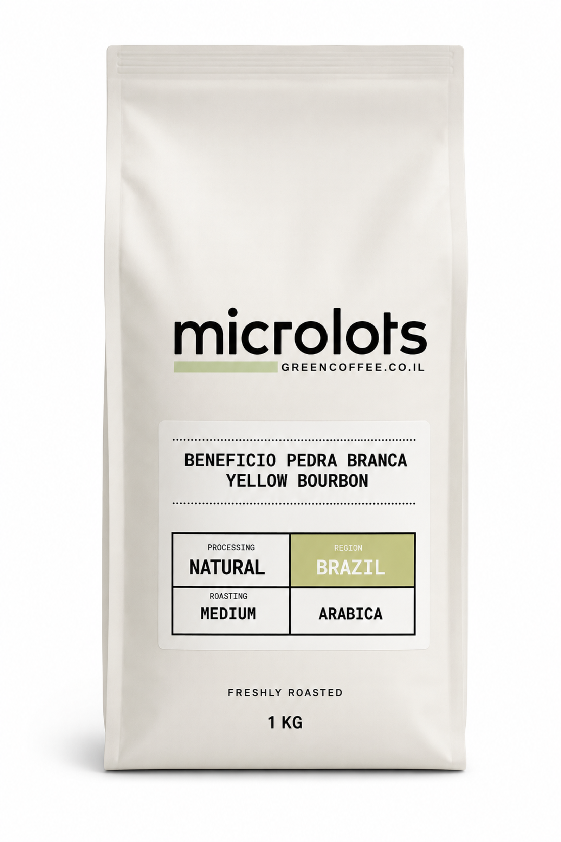 פולי קפה ברזיל - Beneficio Pedra Branca Yellow Bourbon Fermentation Natural ( 1 ק