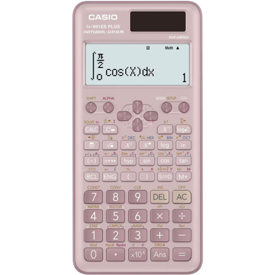 מחשבון מדעי קסיו CASIO FX-991ES Plus צבע ורוד - מהדורה שנייה דגם משופר