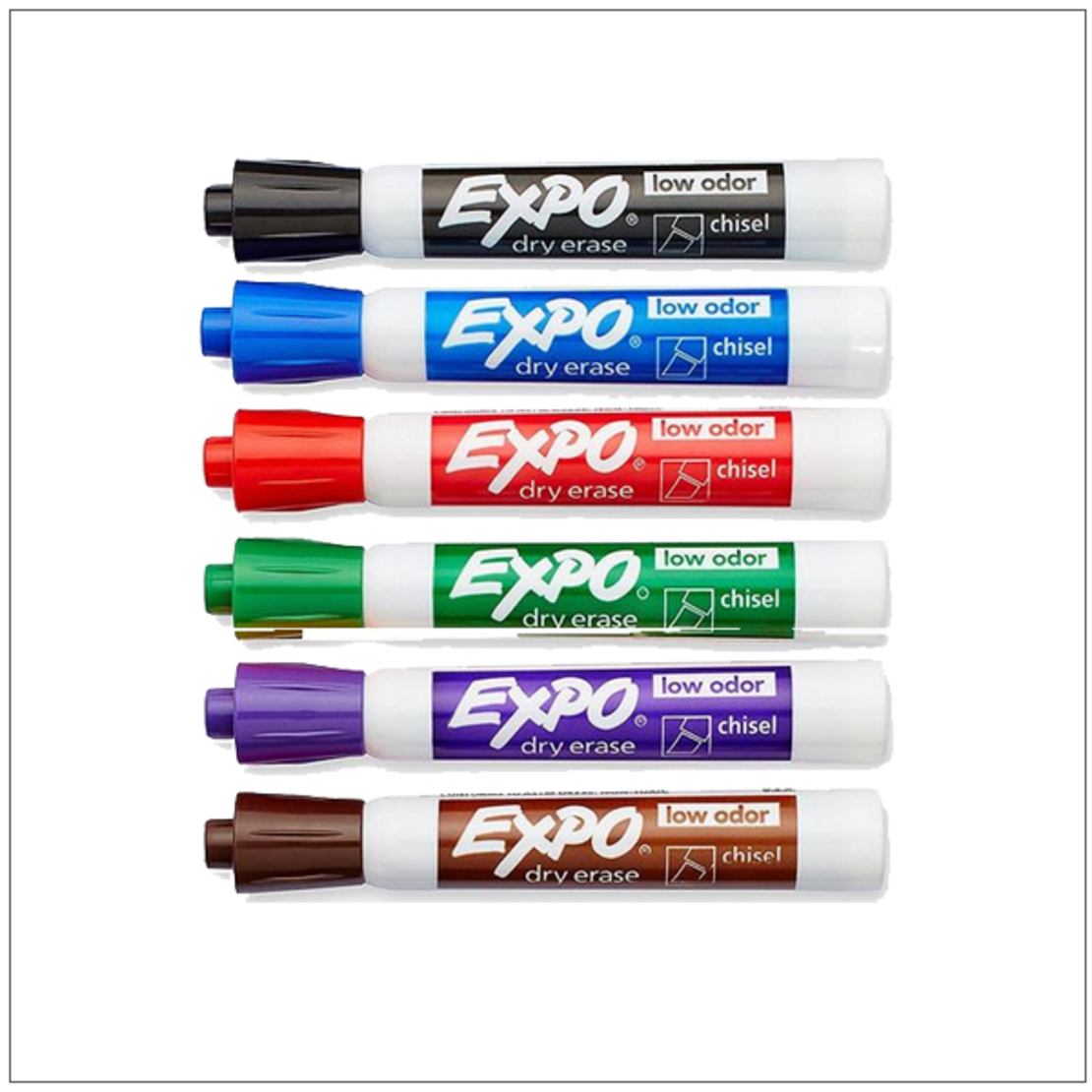 חבילת טושים ללוח מחיק EXPO 1/12 אקספו