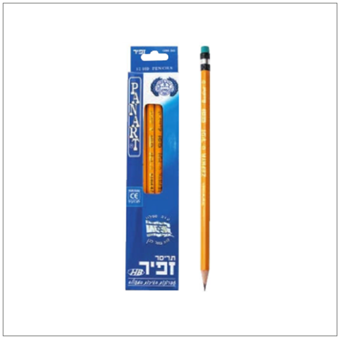 עיפרונות זפיר עם מחק 1/12