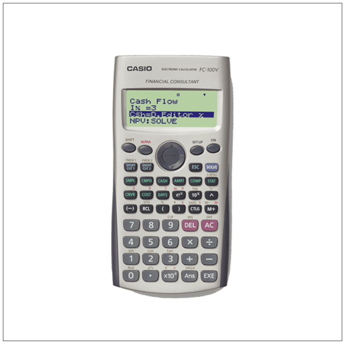 מחשבון פיננסי קסיו CASIO FC-100V