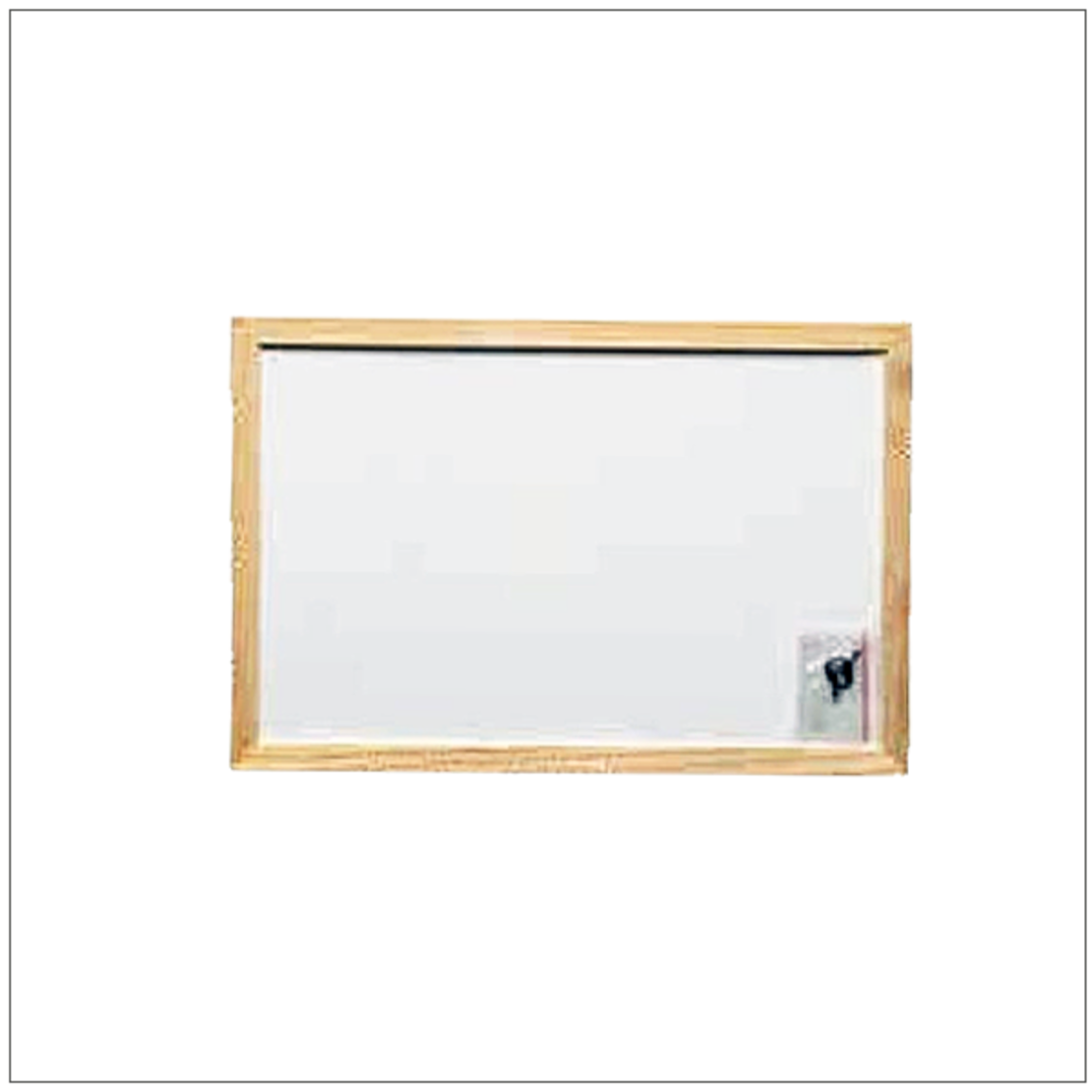 לוח מחיק 60X80 מסגרת עץ