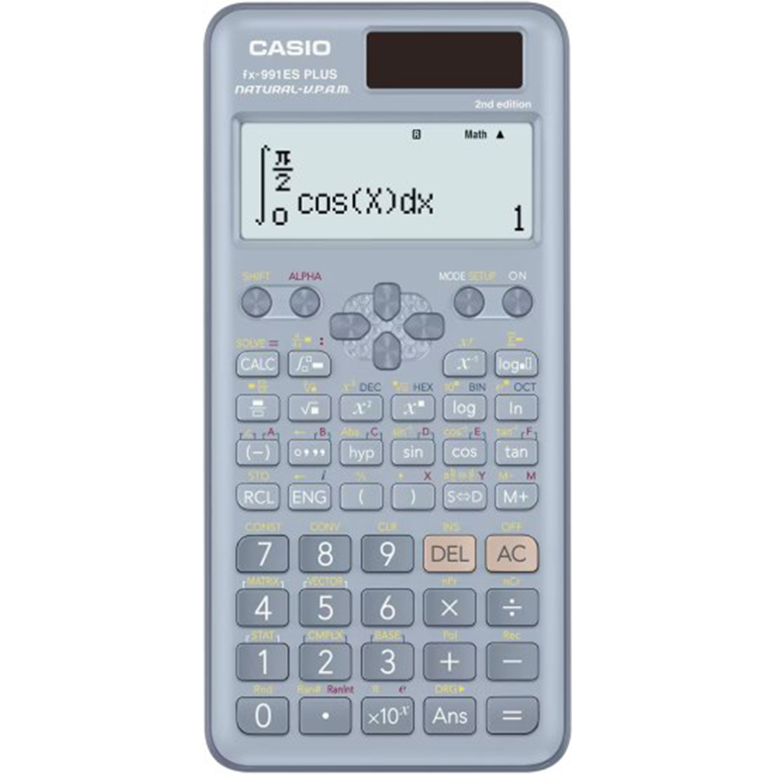 מחשבון מדעי קסיו CASIO FX-991ES Plus צבע כחול - מהדורה שנייה דגם משופר