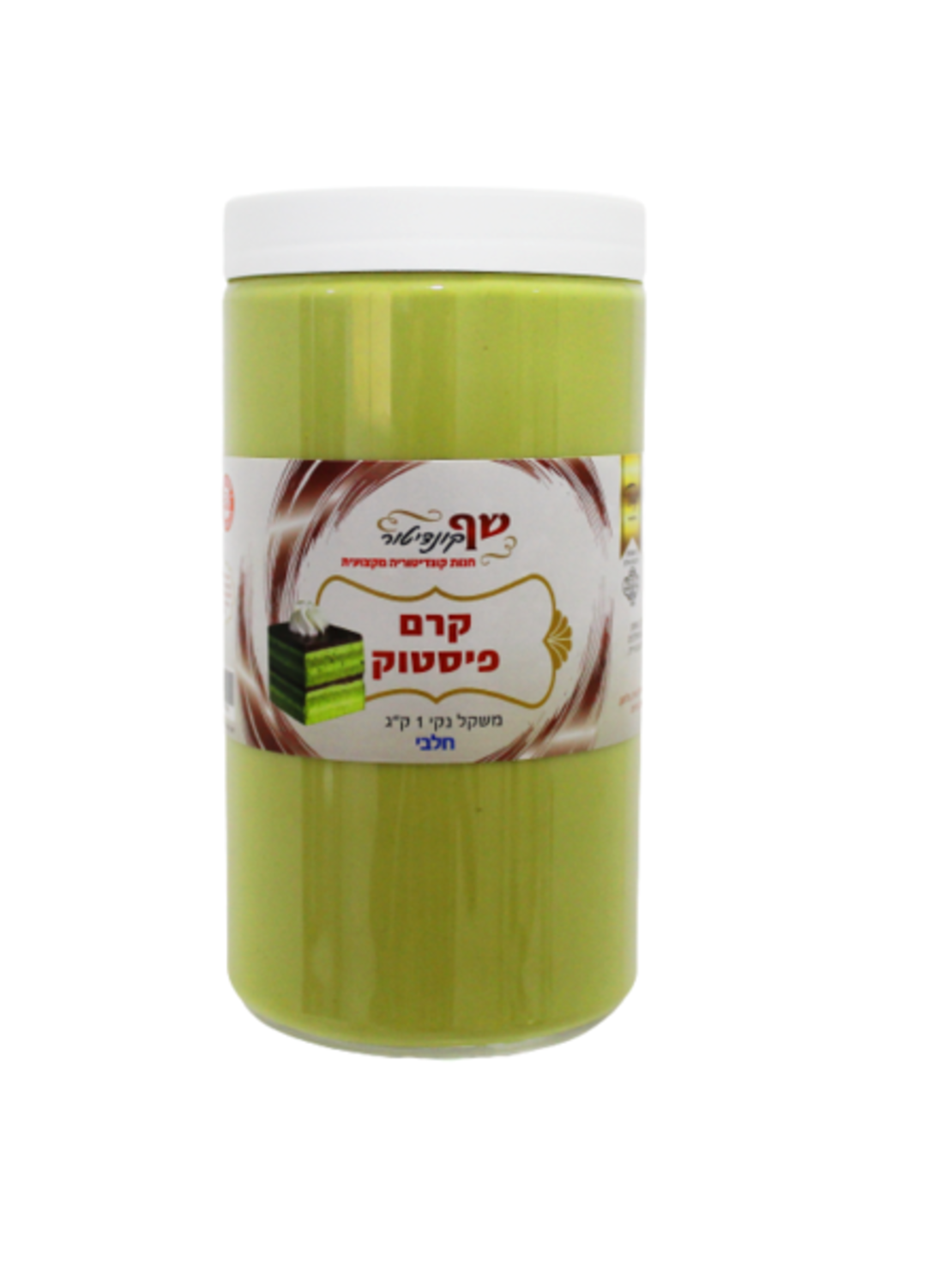 קרם פיסטוק חלבי 1 ק