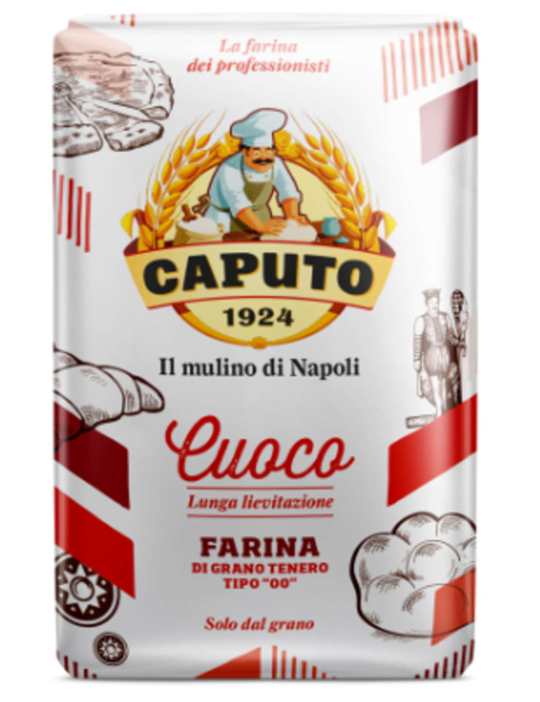 קמח CAPUTO אדום - פיצה\לחם