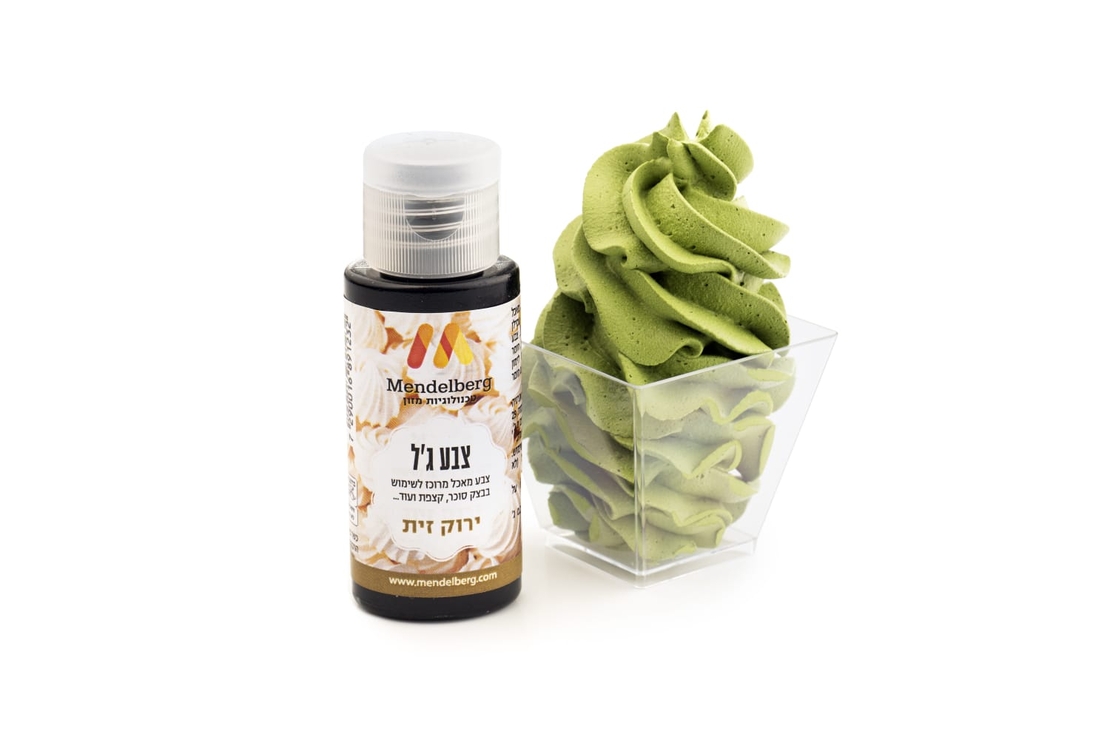 צבעי ג'ל - ירוק זית