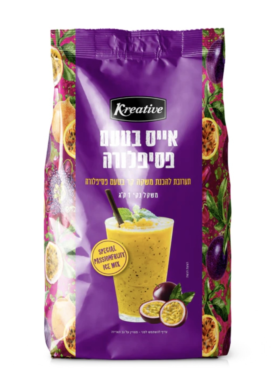 אבקה לאייס פסיפלורה פרימיום - 1 ק