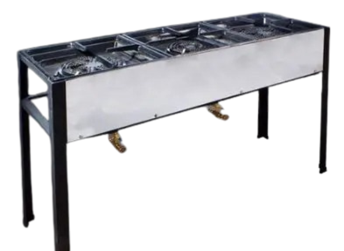 כיריים גז שלושה ראשים 150X50 גובה 75 כולל אישור מכון התקנים