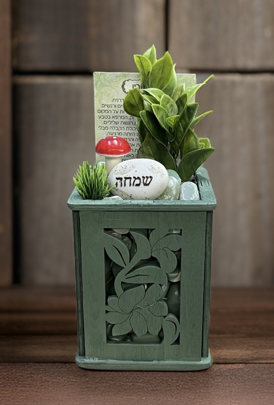 עציץ קריסטל בכלי לייזר קטן