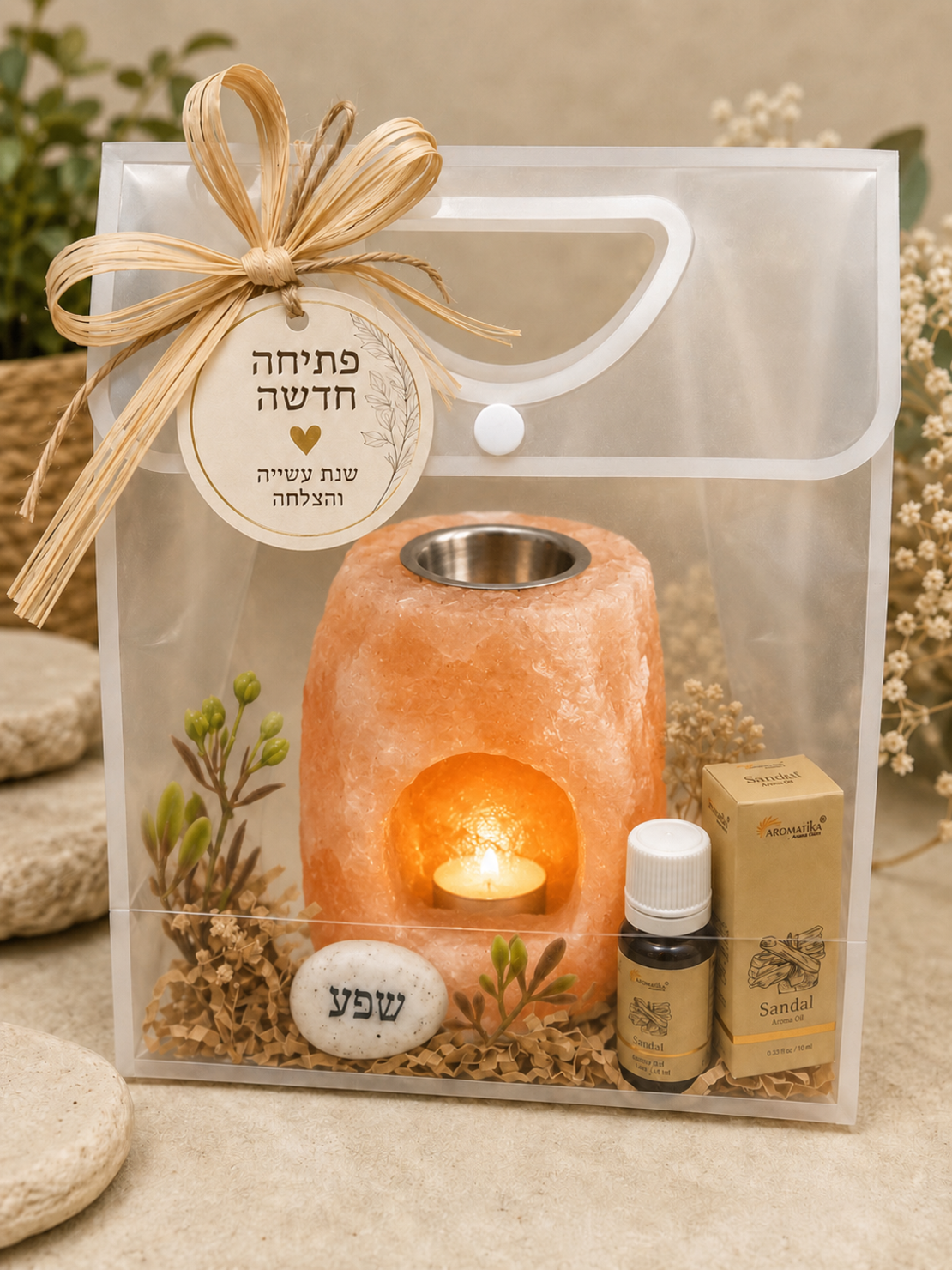מארז פמוט מלח מבער מעוצב