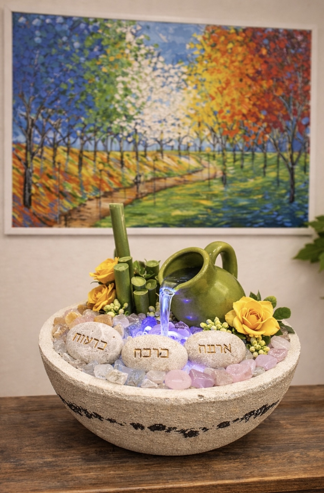 מזרקת קריסטל “שפע של אהבה וברכה