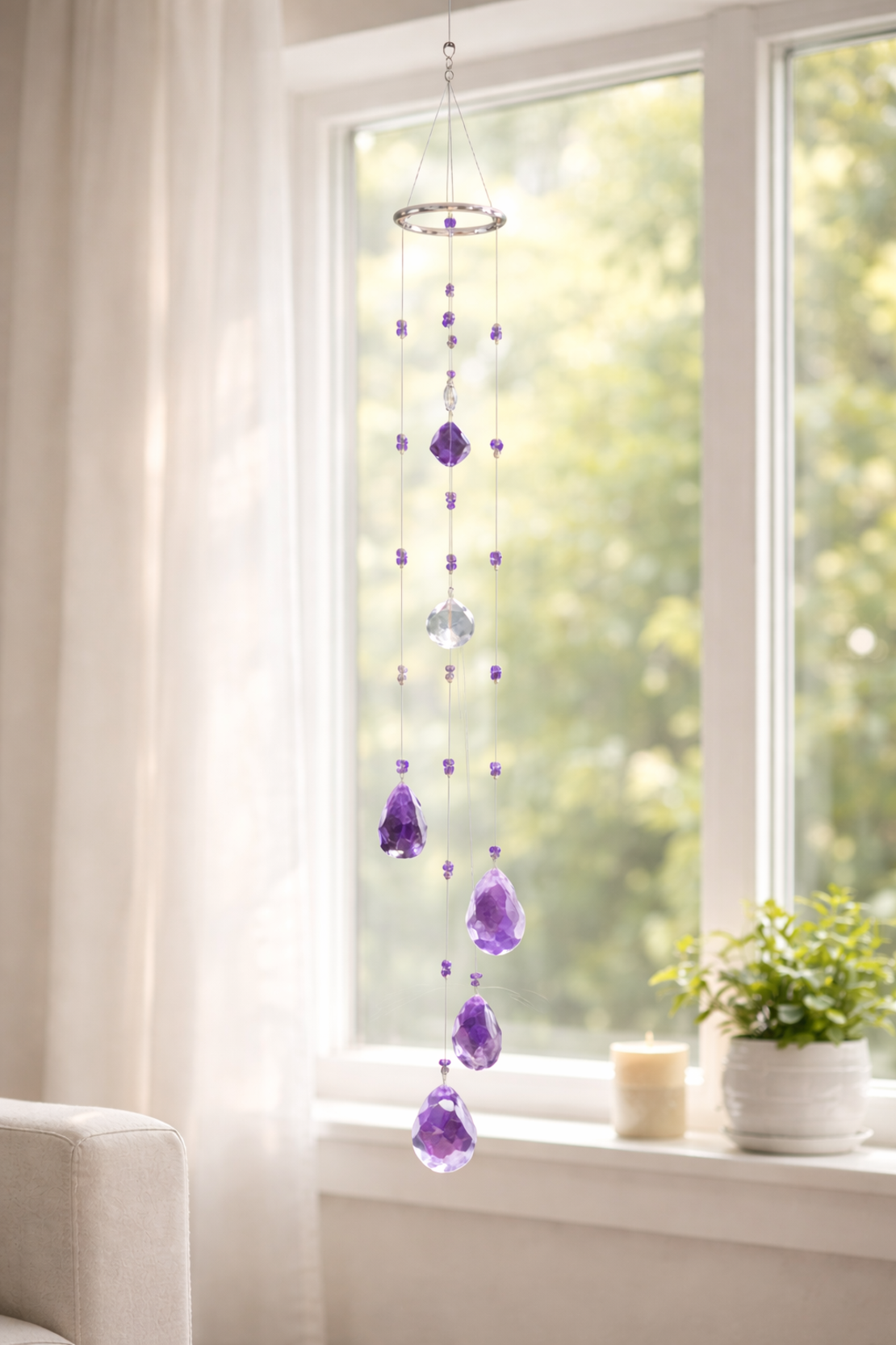 מובייל קריסטל אמטיסט גדול