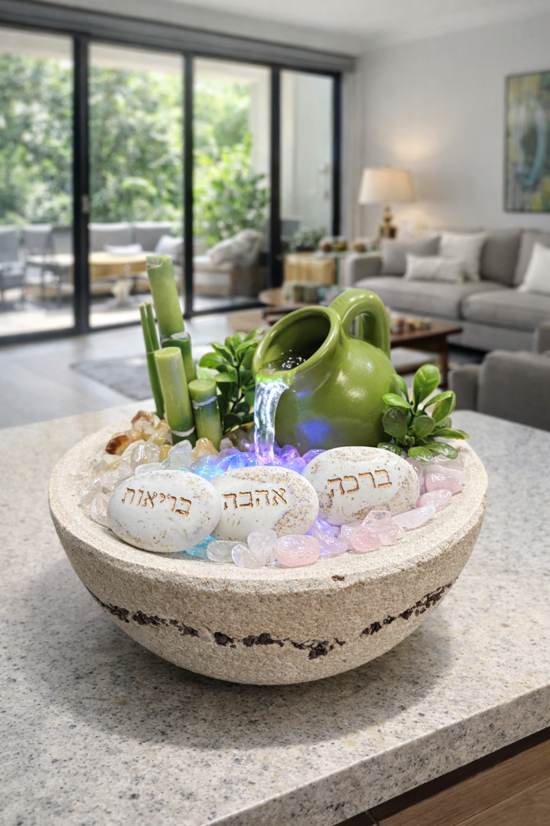 מזרקת קריסטל “שפע של אהבה וברכה