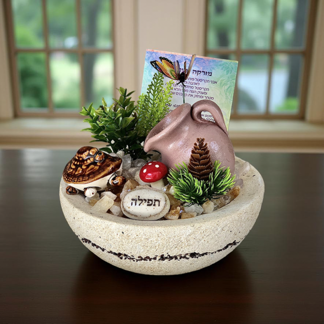 מזרקת מיני מעורבת קוורץ וסיטרין