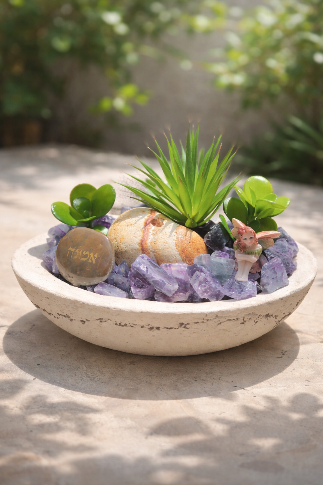 מזרקה אובלית סירה פלואורייט גלם