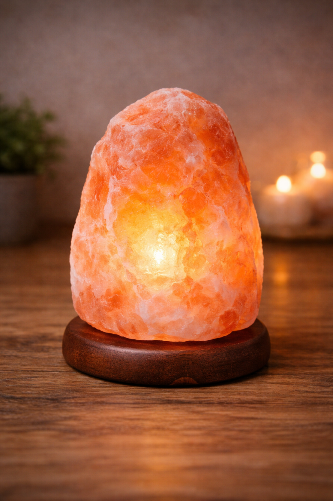 מנורת גביש מלח טבעי