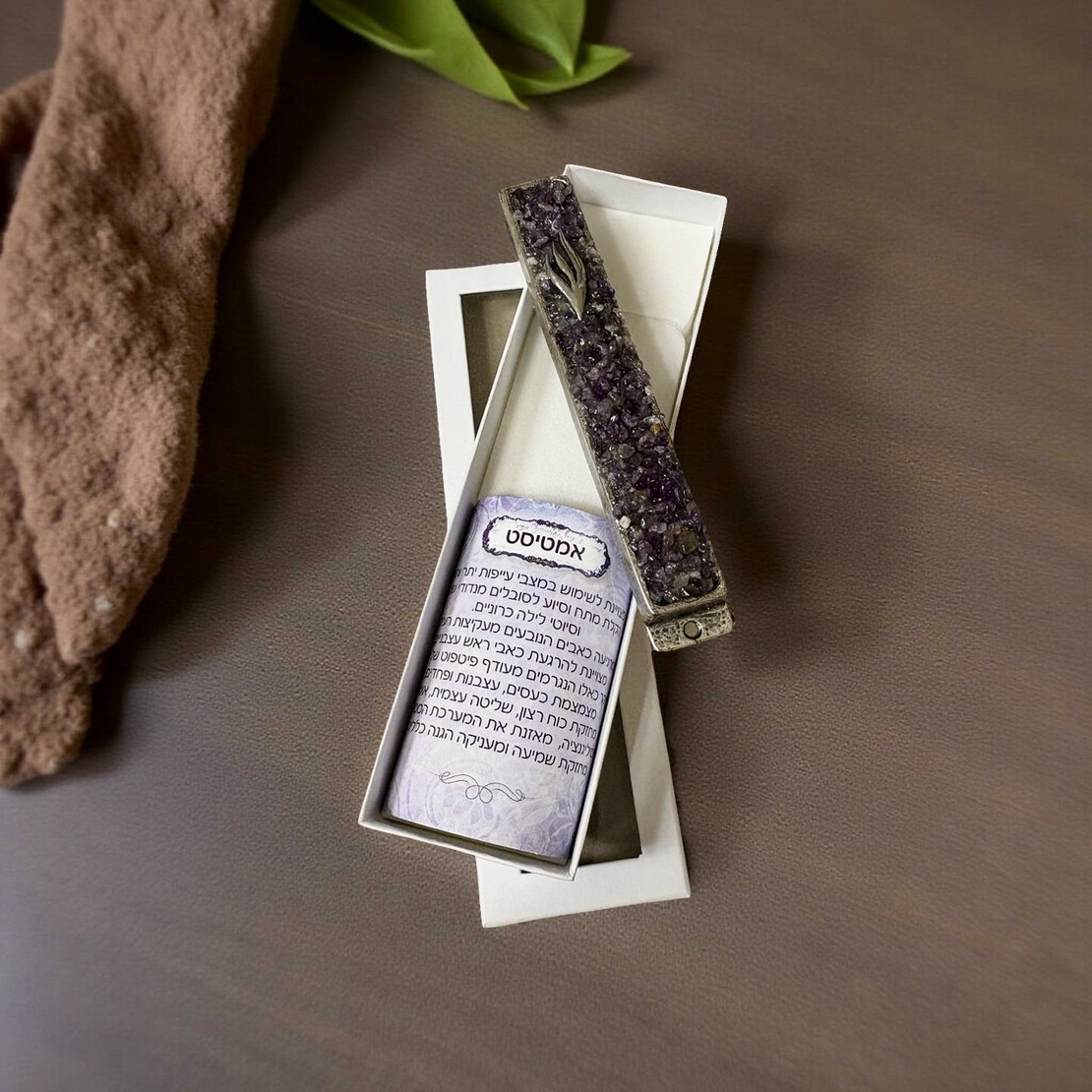 בתי מזוזה מאבני קריסטל