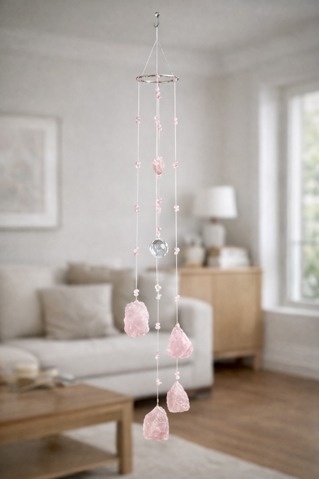 מובייל קריסטל רוז קוורץ גדול