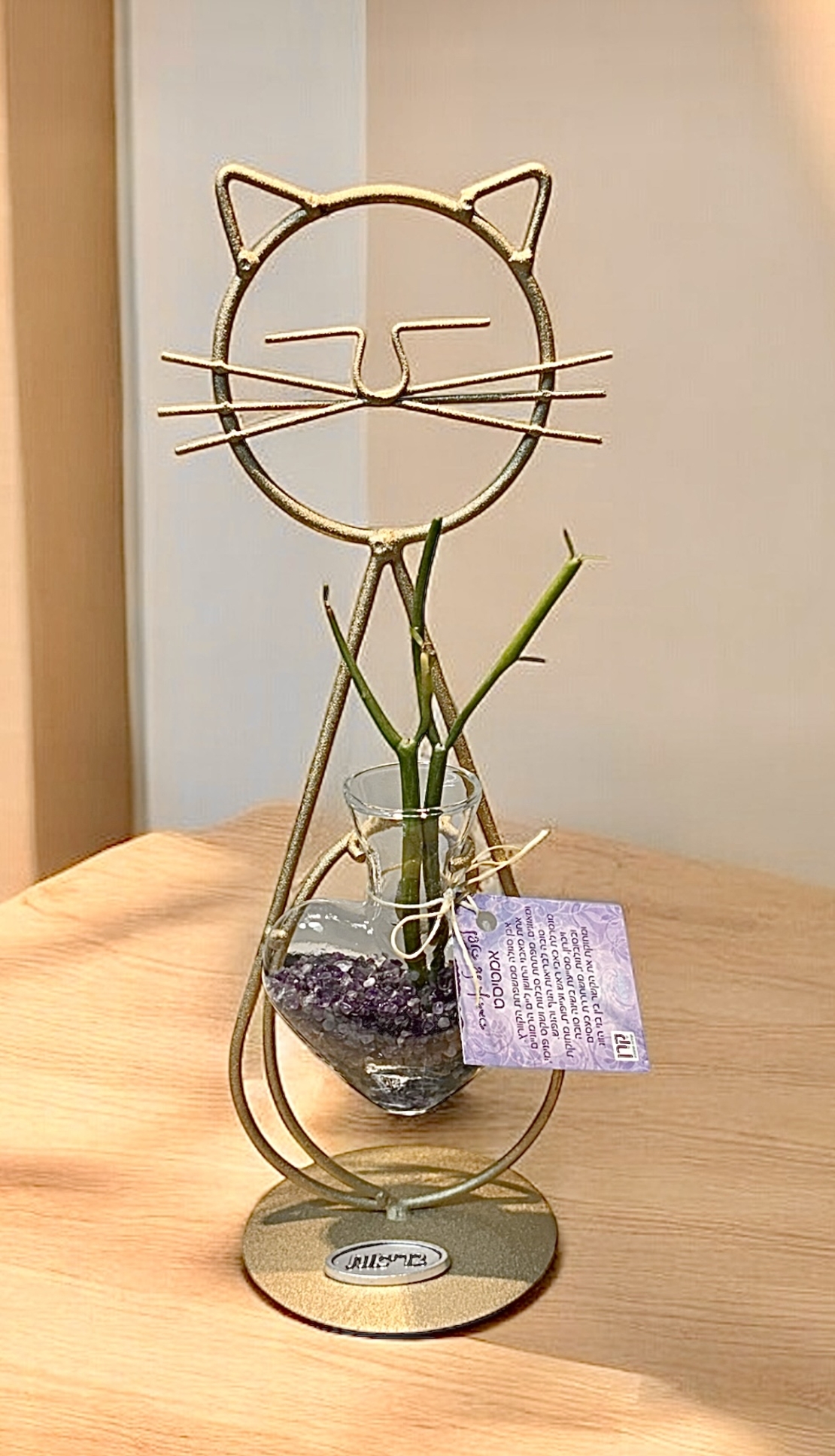 חתול הלב הקריסטלי - אנרגיה, טבע ואהבה