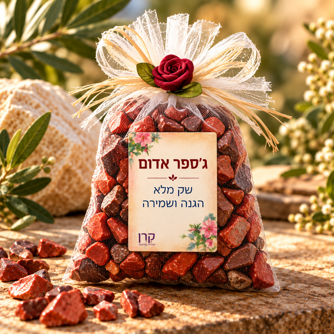 שק אבנים מלא בכל טוב