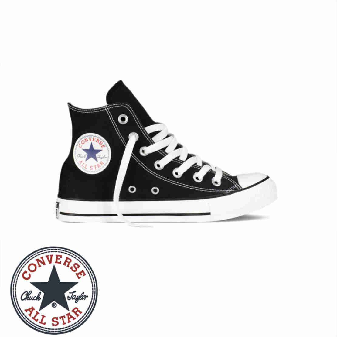 CONVERSE ALLSTAR אולסטאר שחור לבן גבוה ילדים