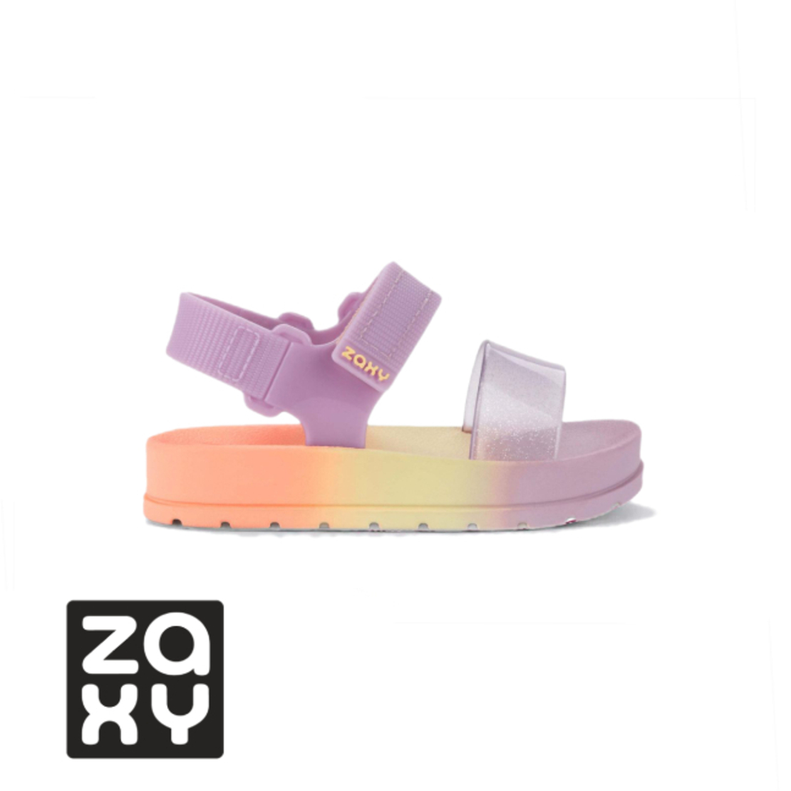 סנדלי גומי לתינוקות ZAXY זקסי סגול כתום צהוב