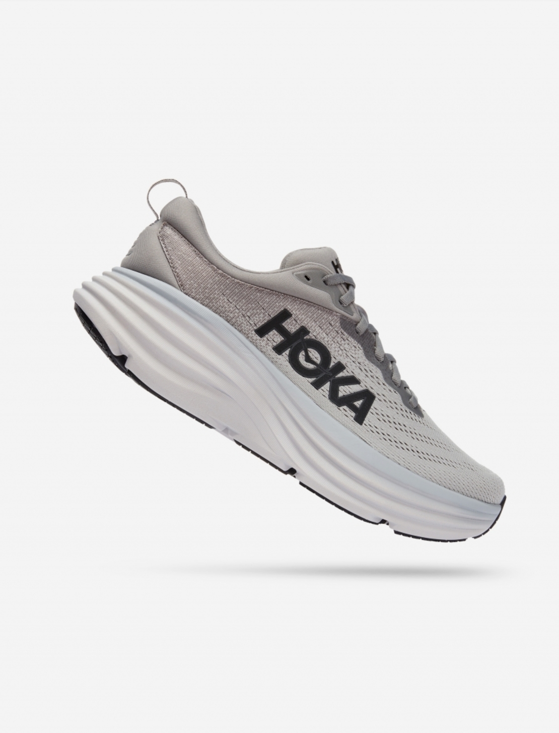 HOKA BONDI 8 4E הוקה גברים אפור
