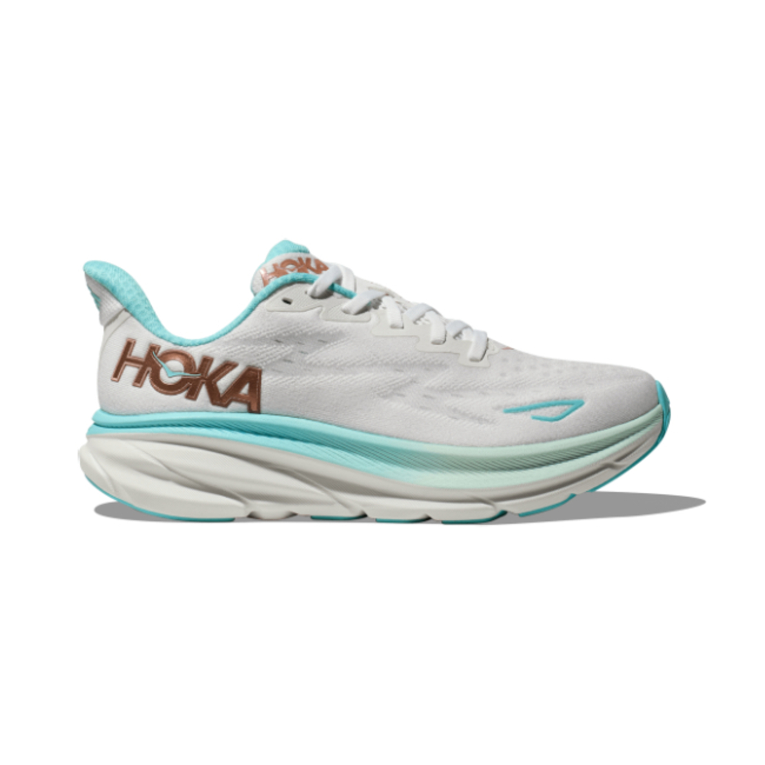 HOKA CLIFTON 9 הוקה נשים לבן תכלת