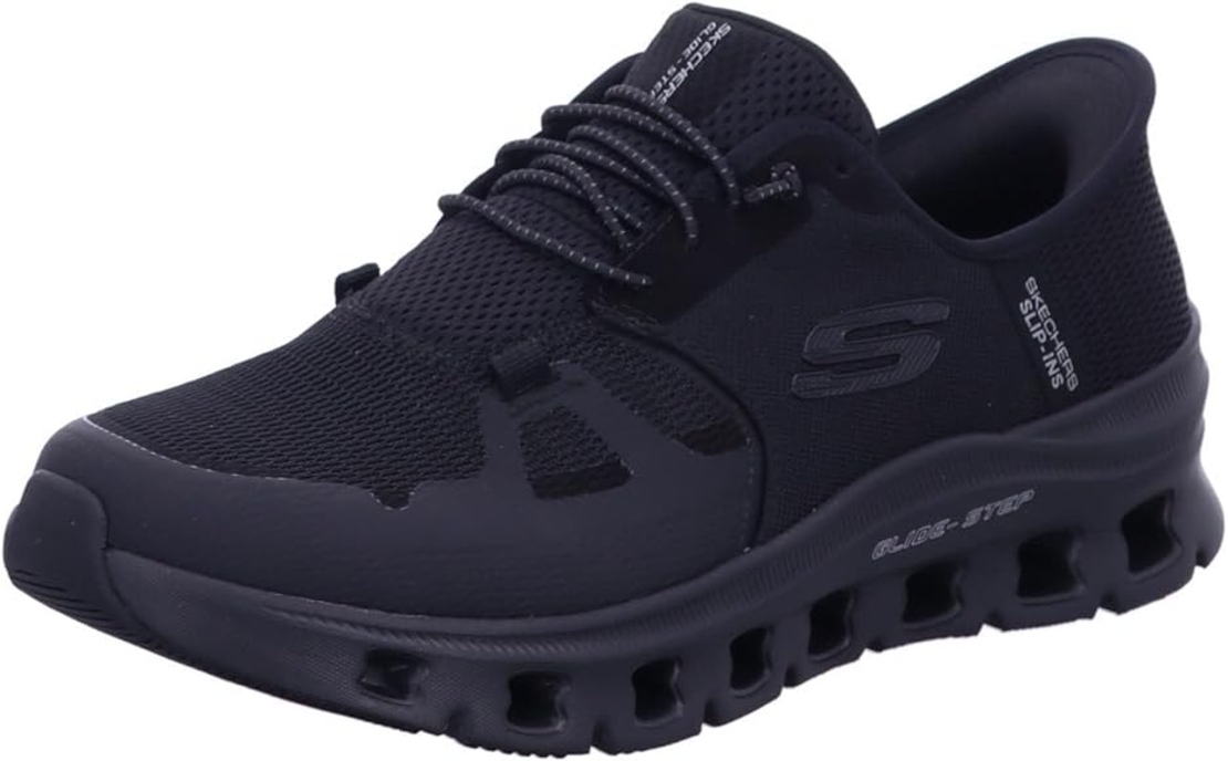 SKECHERS Slip-Ins: Glide-Step סקצ'רס סליפ אין גברים שחור לבן