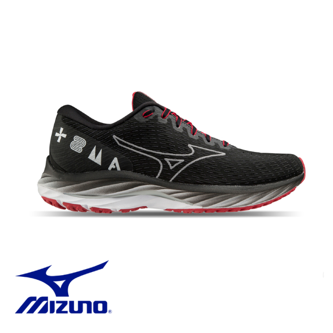 MIZUNO WAVE RIDER 26 AMSTERDAM מיזונו גברים שחור אדום