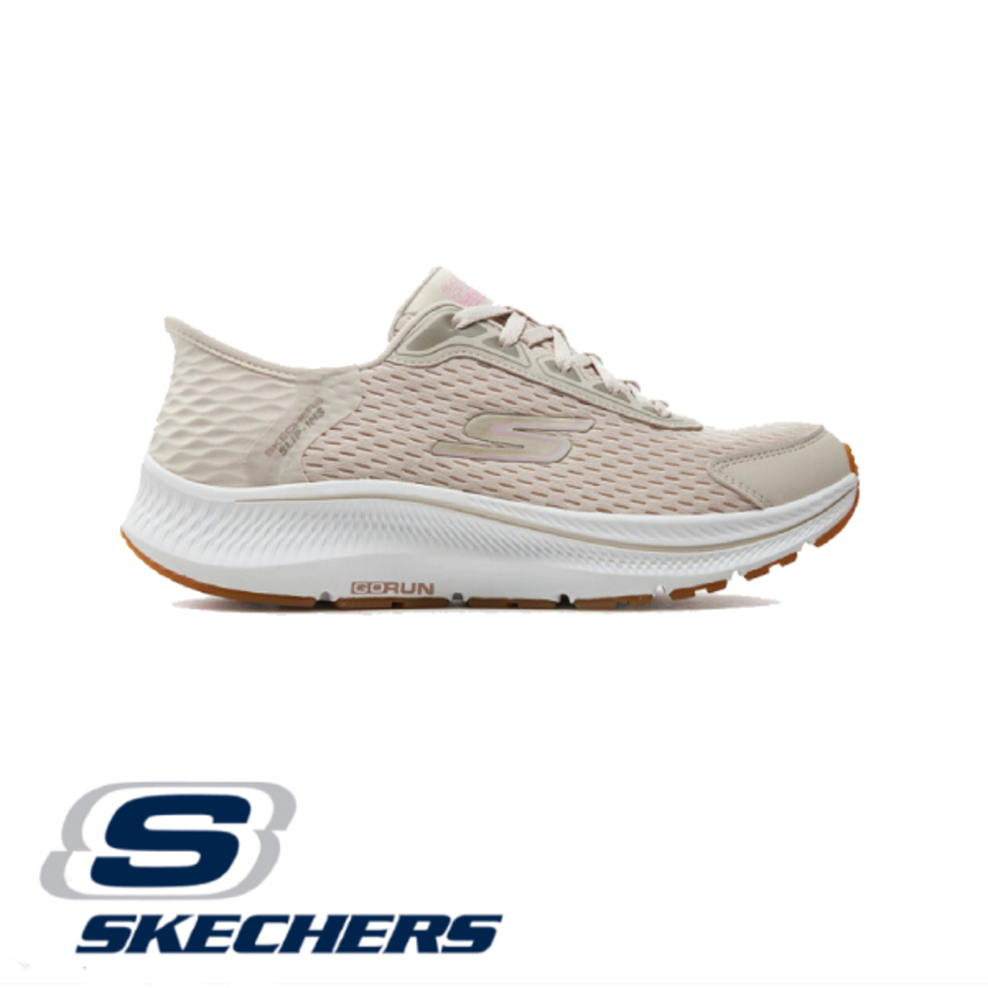 SKECHERS SLIP IN GOrun Consistent 2.0 סקצ'רס סליפ אין נשים בז'