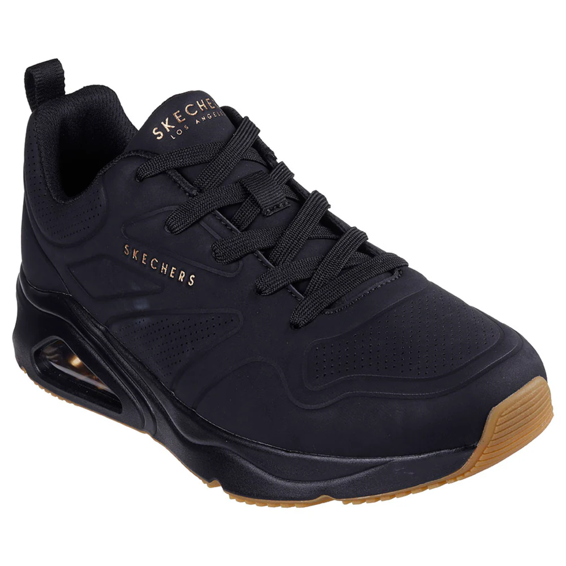 SKECHERS Tres-Air UNO סקצ'רס גברים שחור סוליית דבש