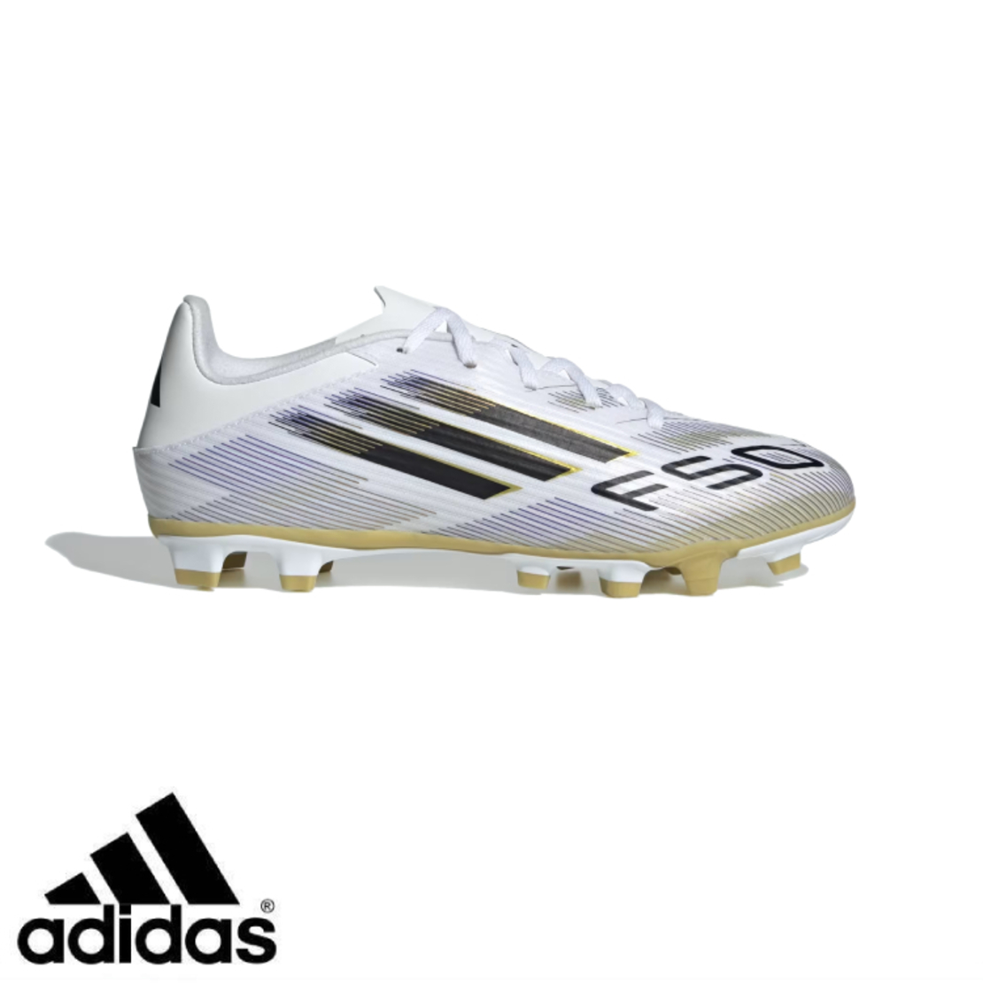 ADIDAS F50 אדידס כדורגל גברים לבן זהב