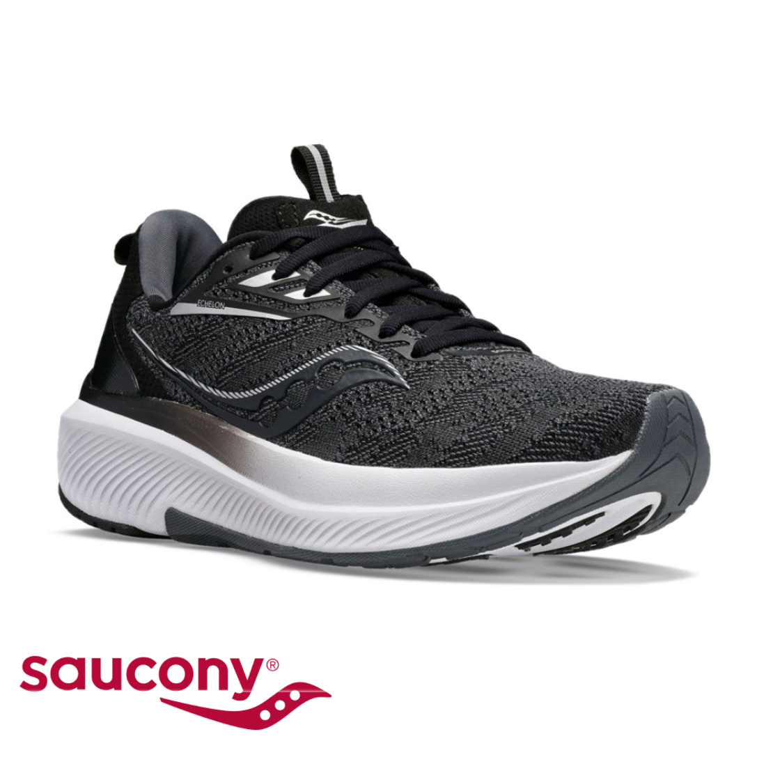 SAUCONY ECHELON 9 XWIDE גברים שחור לבן