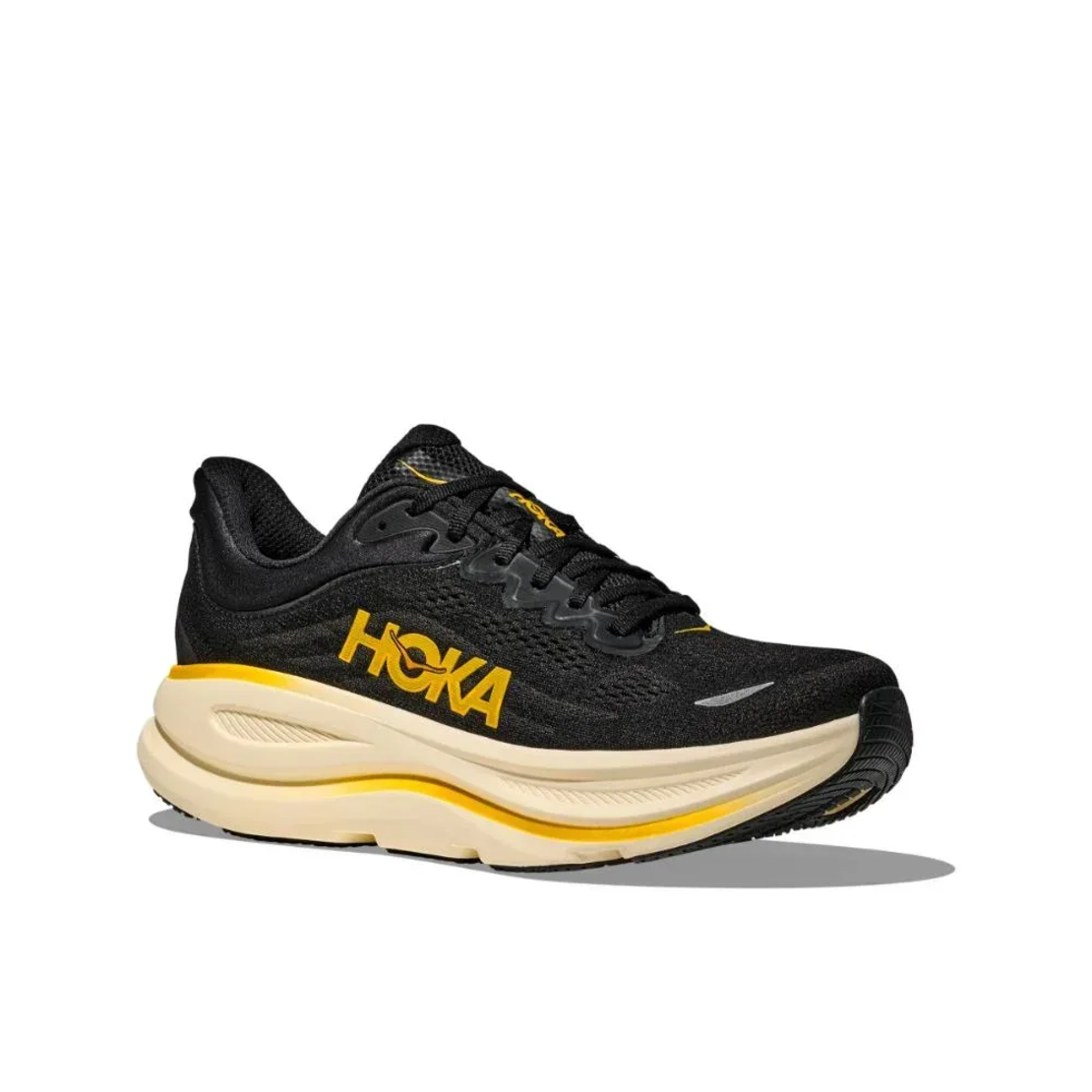 HOKA BONDI 9 הוקה גברים שחור צהוב