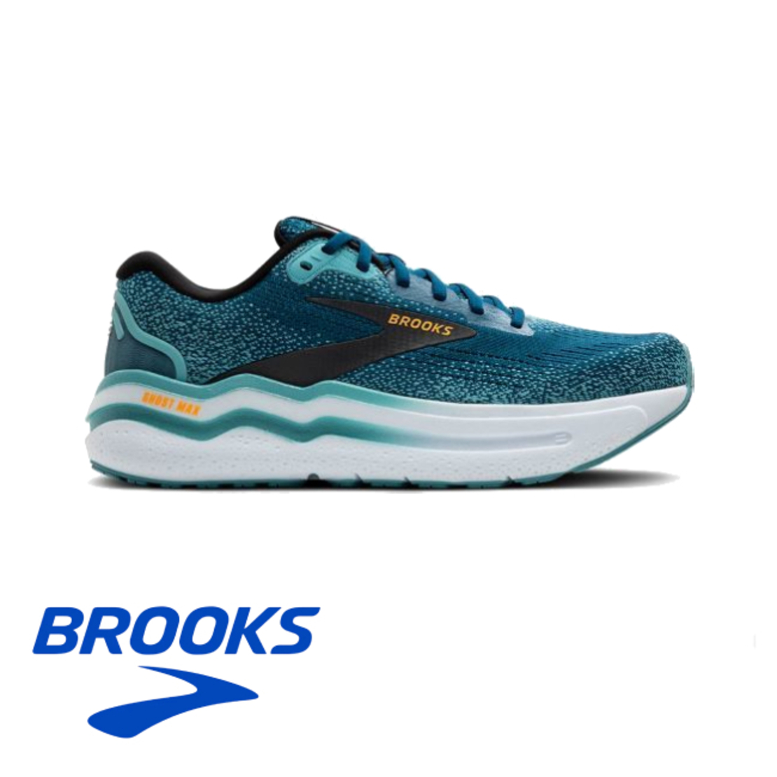 BROOKS GHOST MAX 2 2E ברוקס גברים טורקיז