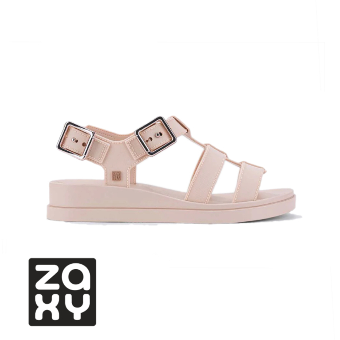 סנדלי גומי מעוצבות נשים ZAXY זקסי ורוד בהיר