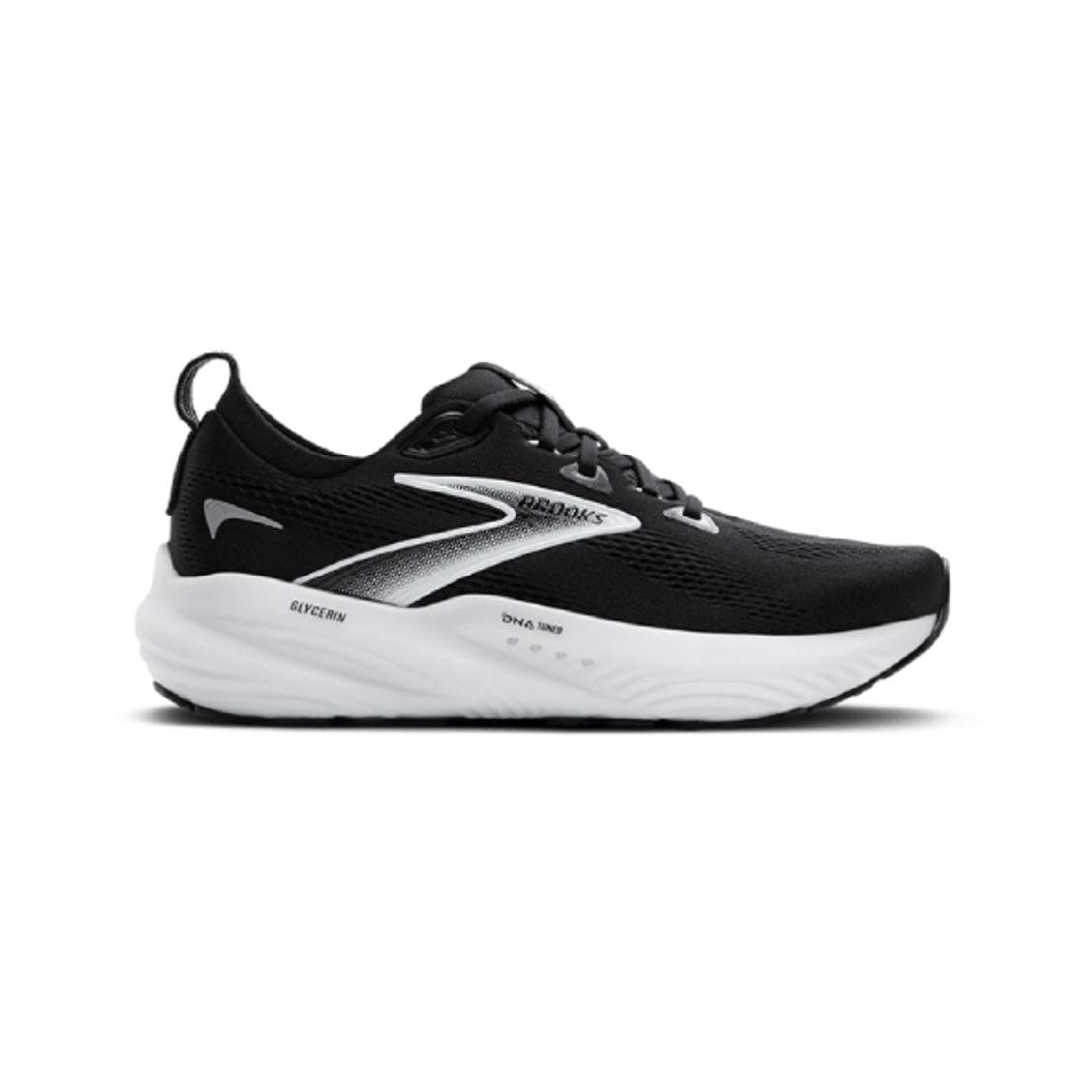 BROOKS GLYCERIN 22 WIDE ברוקס נשים שחור לבן