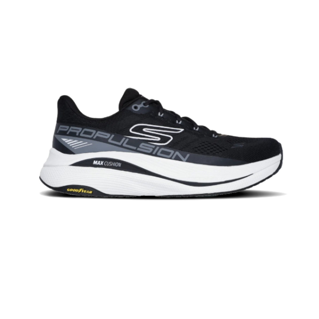 SKECHERS GOrun Max Cushioning - Propulsion סקצ'רס גברים שחור לבן