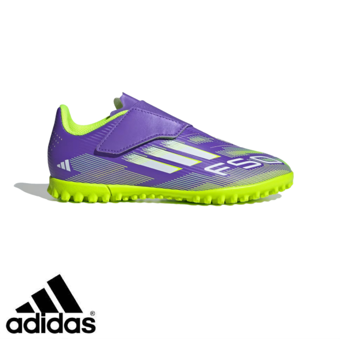 ADIDAS F50 אדידס קטרגל ילדים עם סקוץ' סגול ירוק