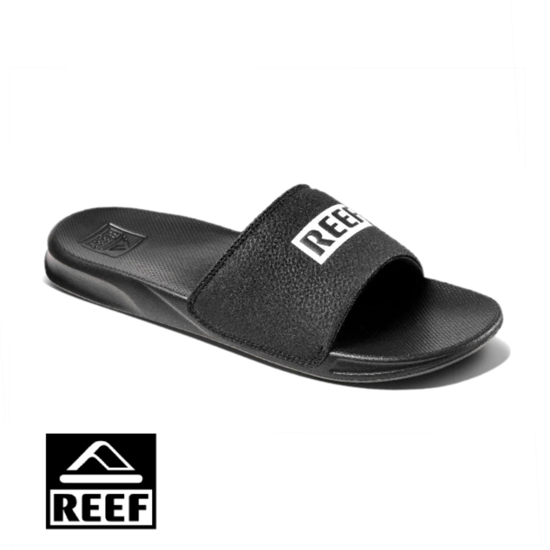 כפכפי גברים REEF ONE SLIDE שחור לבן