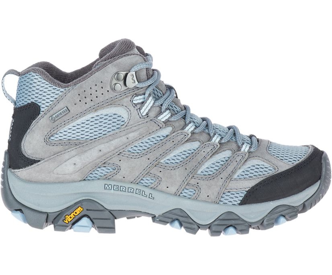 MERRELL MOAB 3 MID GTX נשים אפור בהיר תכלת