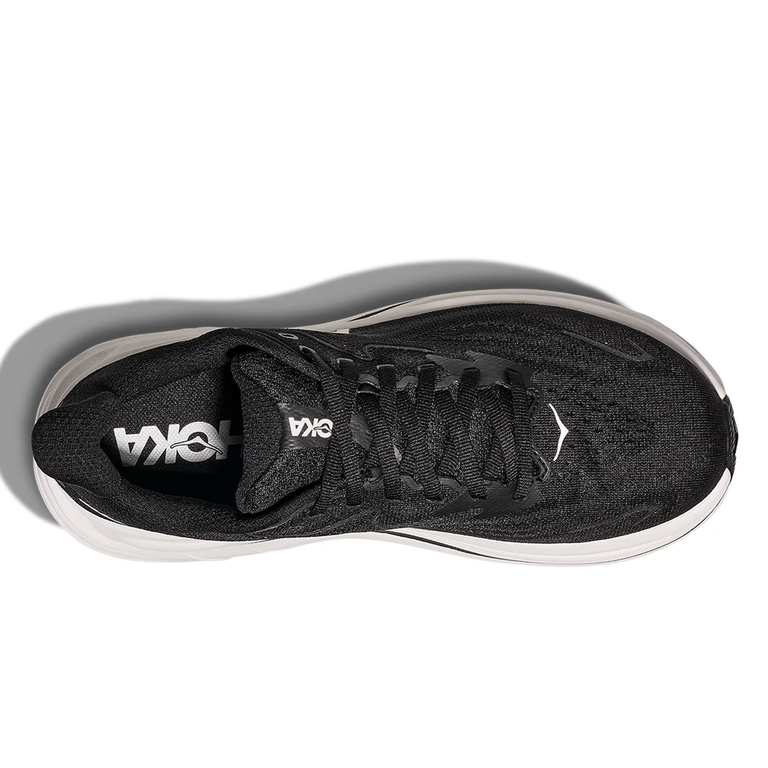 HOKA CLIFTON 10 WIDE הוקה נשים שחור לבן