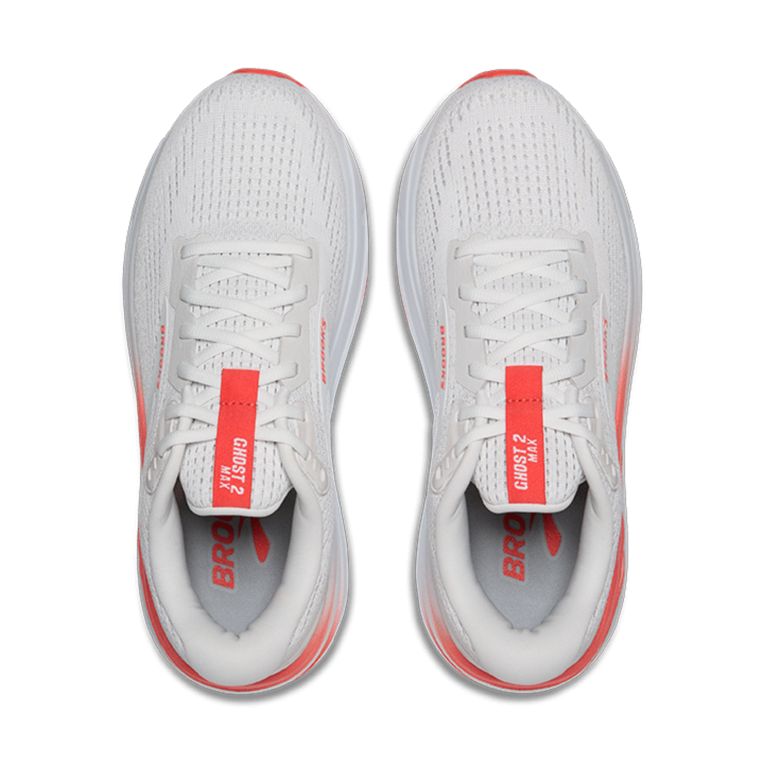 BROOKS GHOST MAX 2 ברוקס נשים לבן כתום
