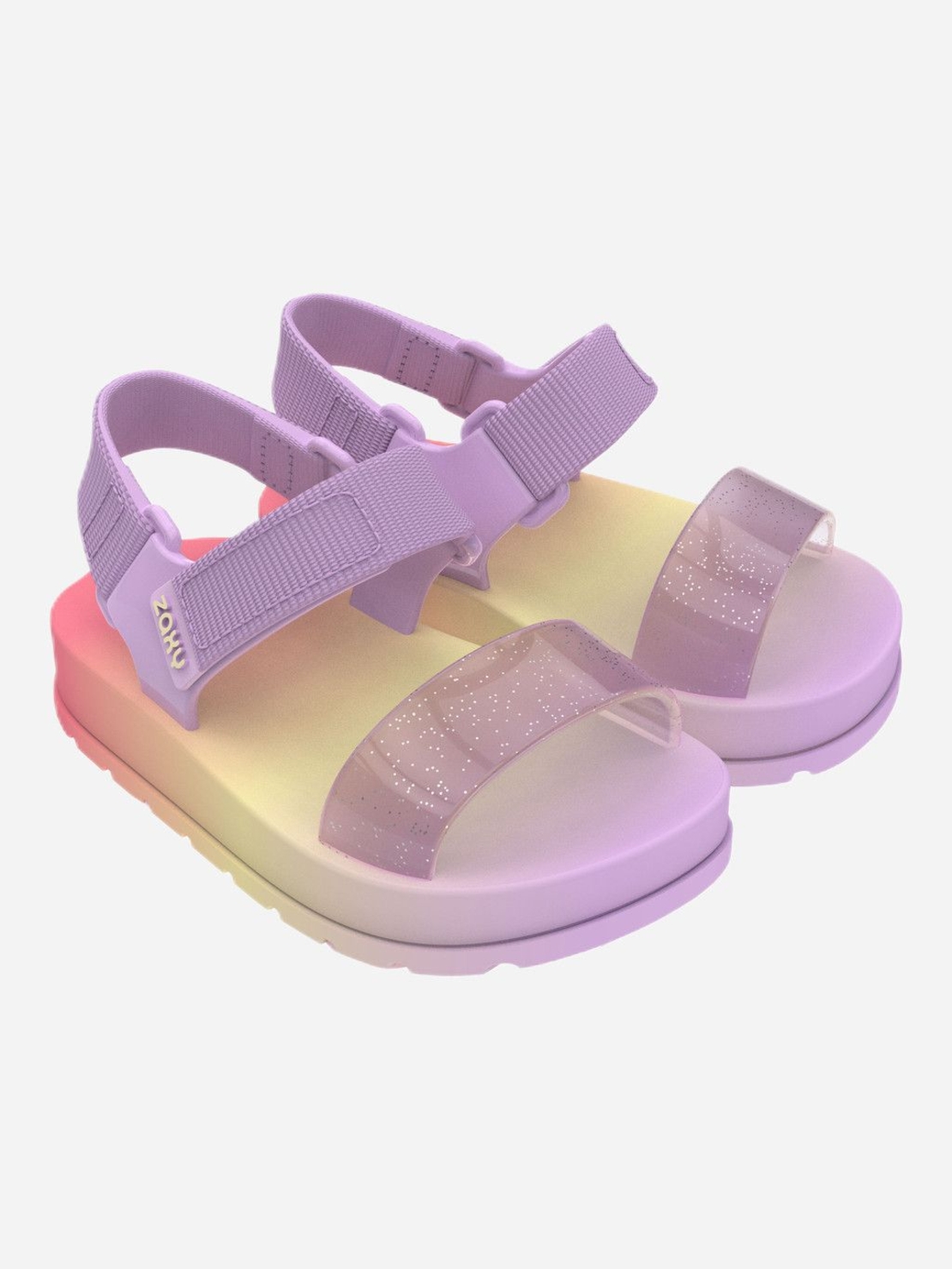 סנדלי גומי לתינוקות ZAXY זקסי סגול כתום צהוב