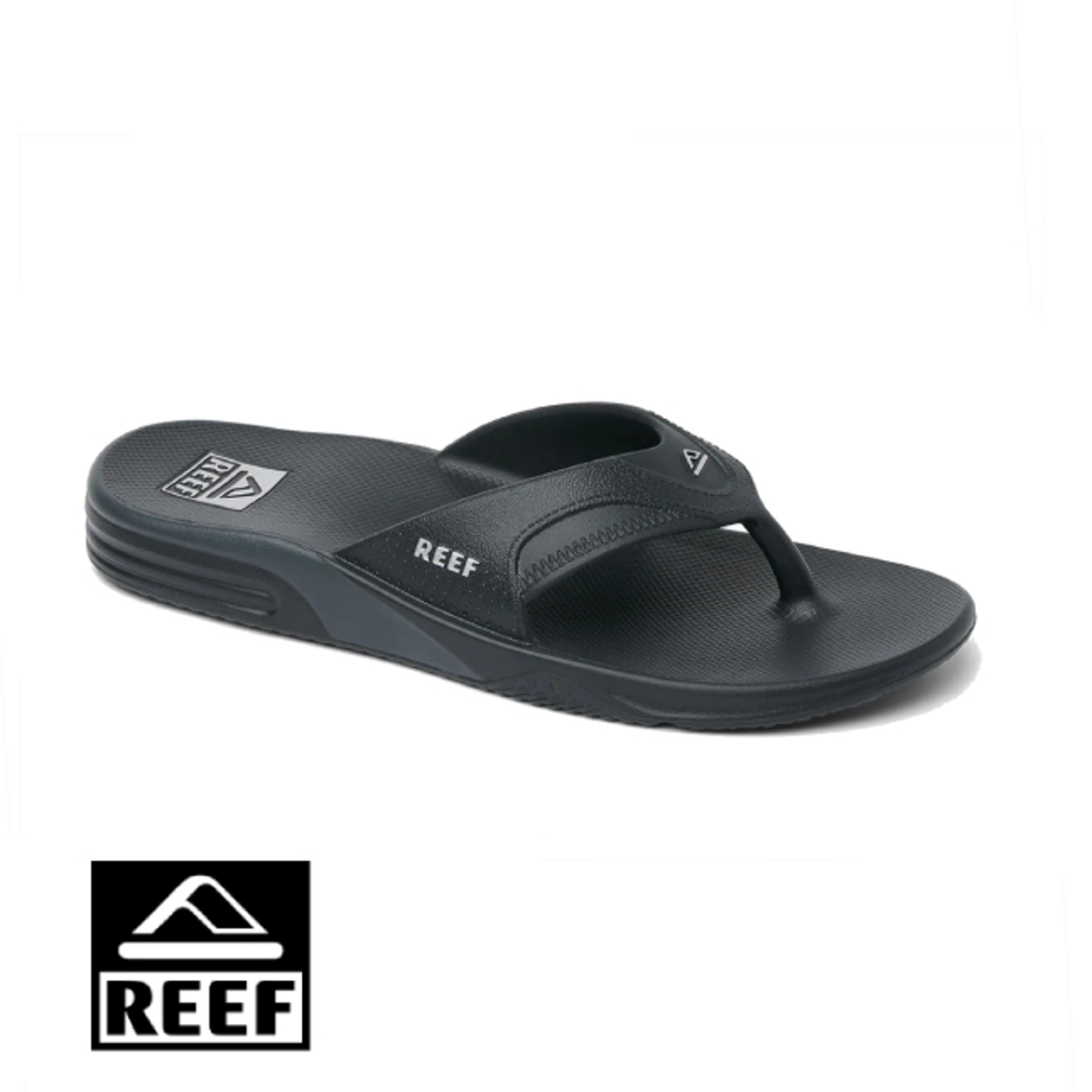 REEF Reef Fanning H20 Black Silver כפכפים לגבר