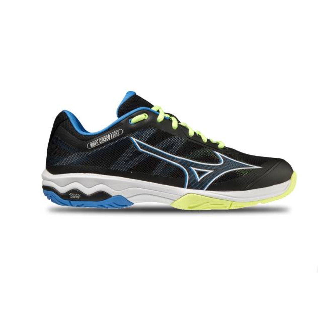 MIZUNO WAVE EXCEED LIGHT AC מיזונו טניס גברים שחור כחול צהוב