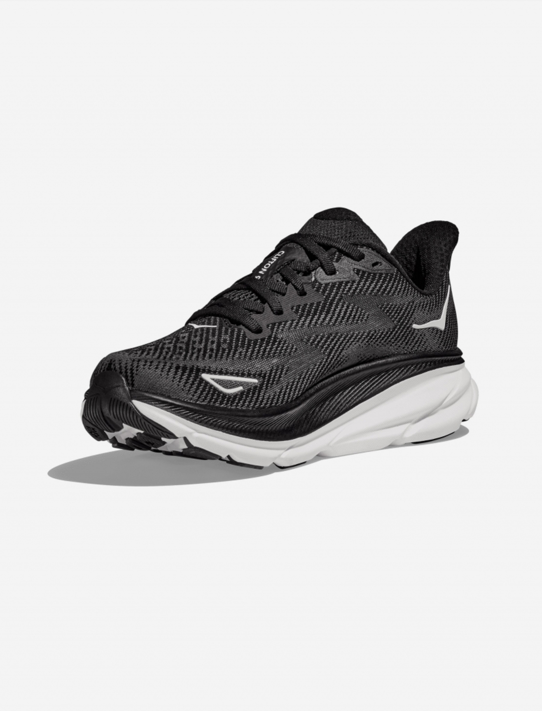 HOKA CLIFTON  9 2E הוקה גברים שחור לבן