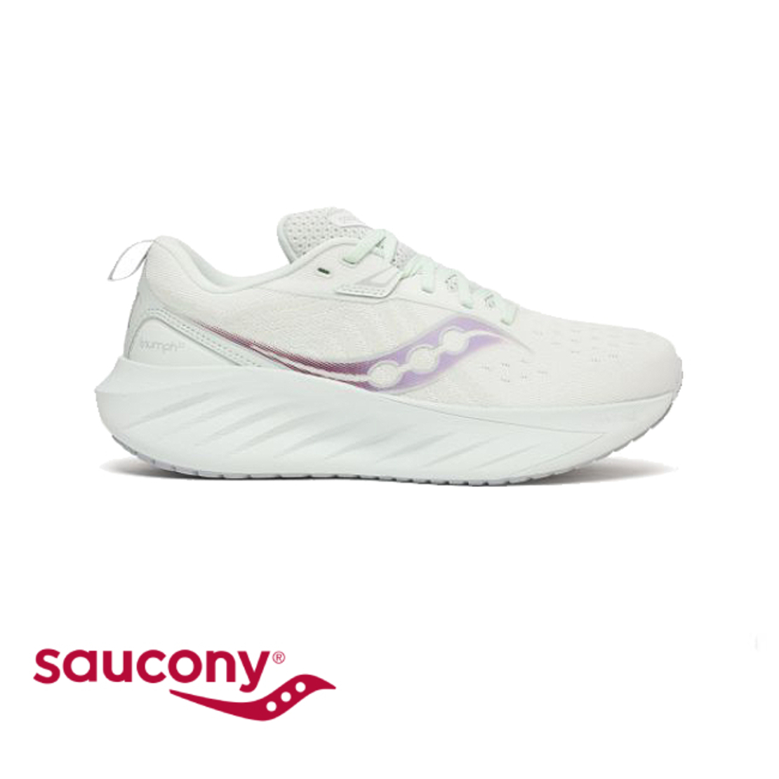 SAUCONY TRIUMPH 22 WIDE סאקוני נשים לבן סגול